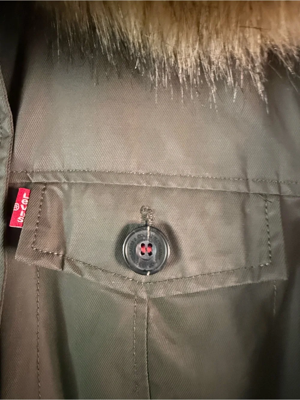 Levis Hooded Utility Parka with Sherpa Lining